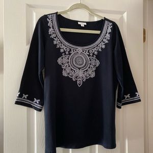 Jjill Embroidered Tunic